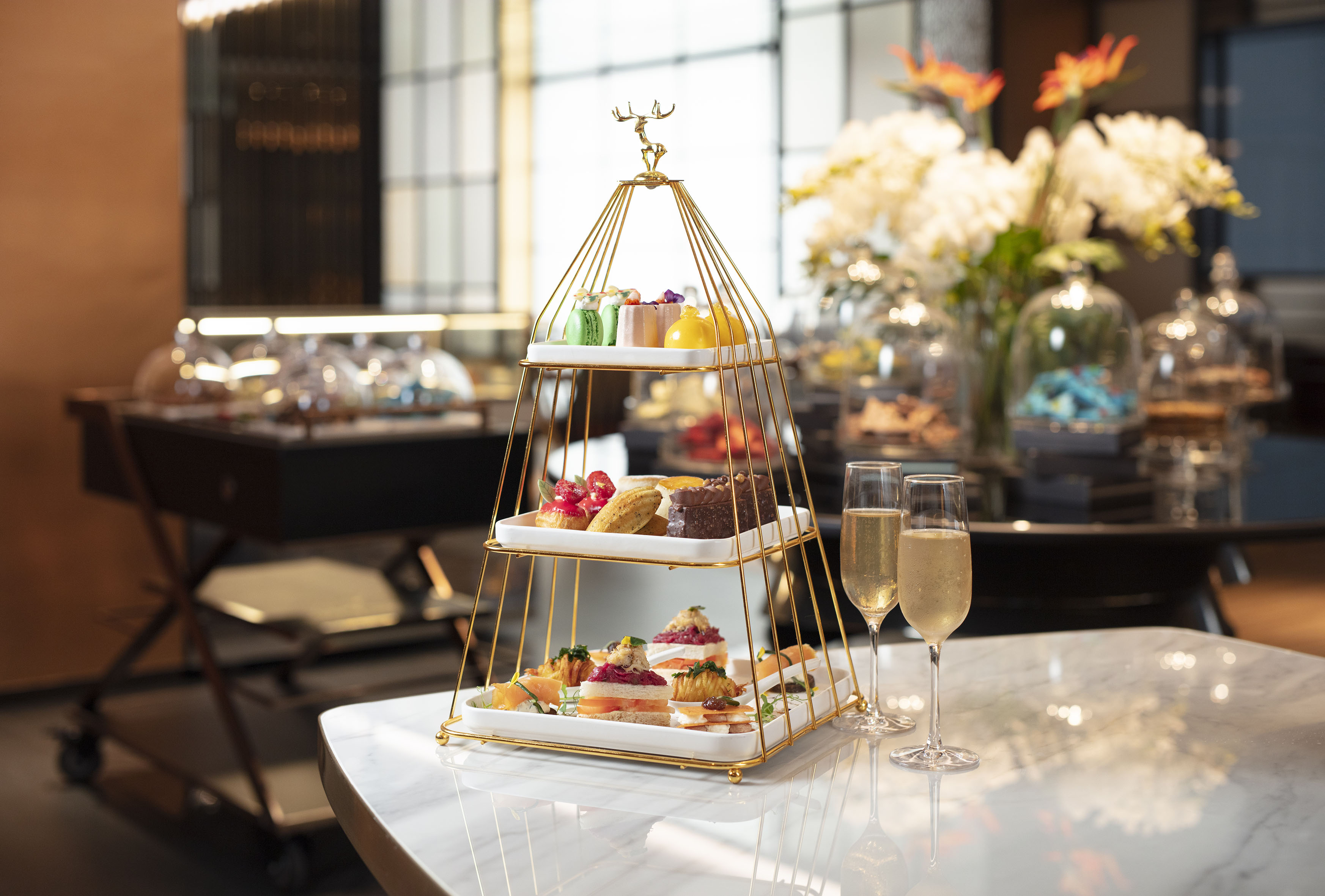 Afternoon tea with champagne at SAVVY